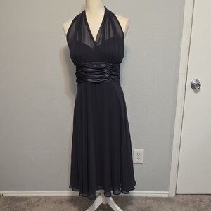 Beautiful Deep Purple Halter Dress